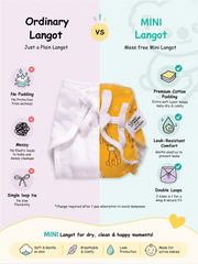 Wild & Whimsy - Mini Cloud Feel Dry Langot | Pack Of 2