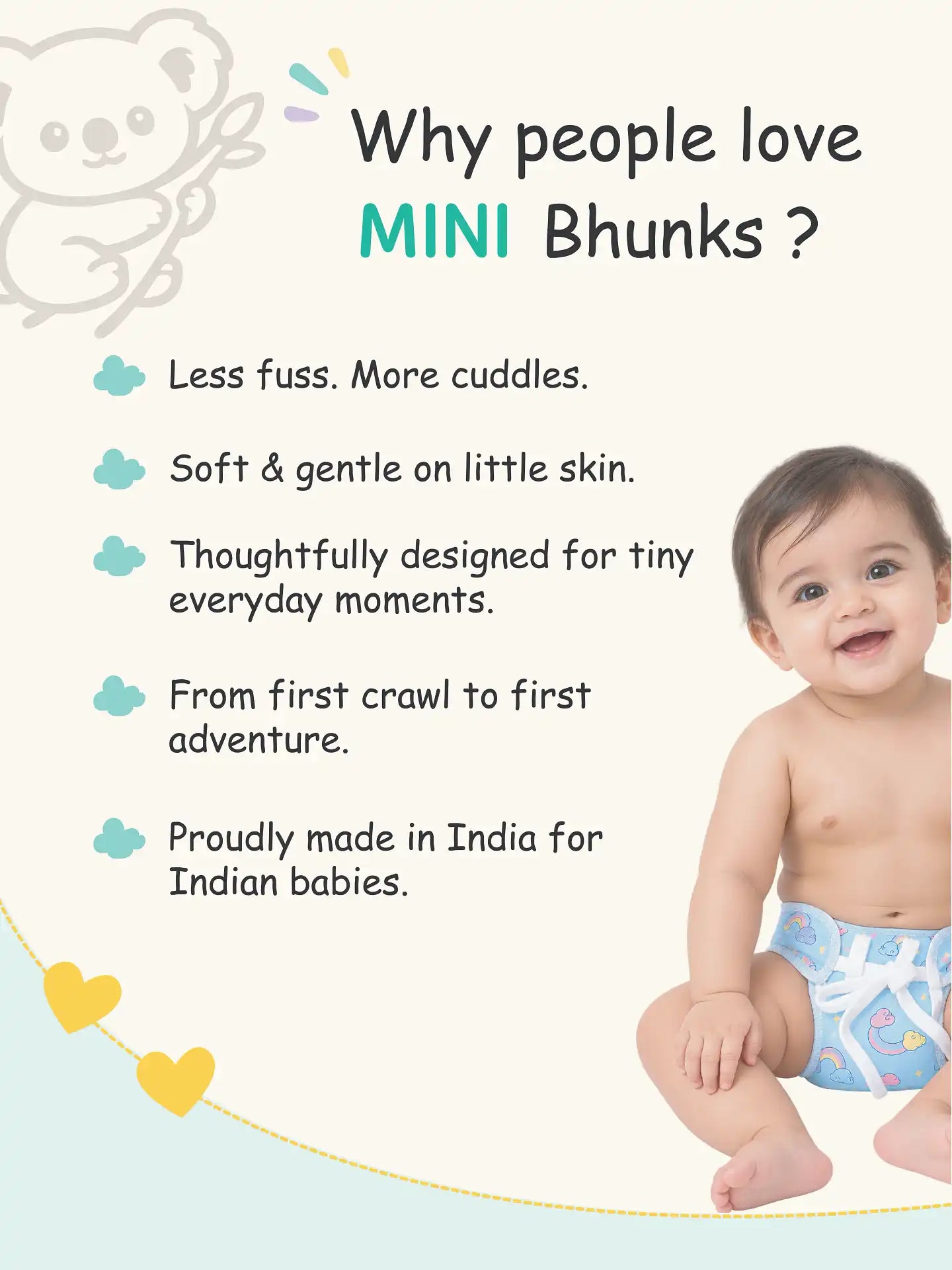 Happy Adventure - Mini Cloud Feel Dry Langot | Pack Of 2