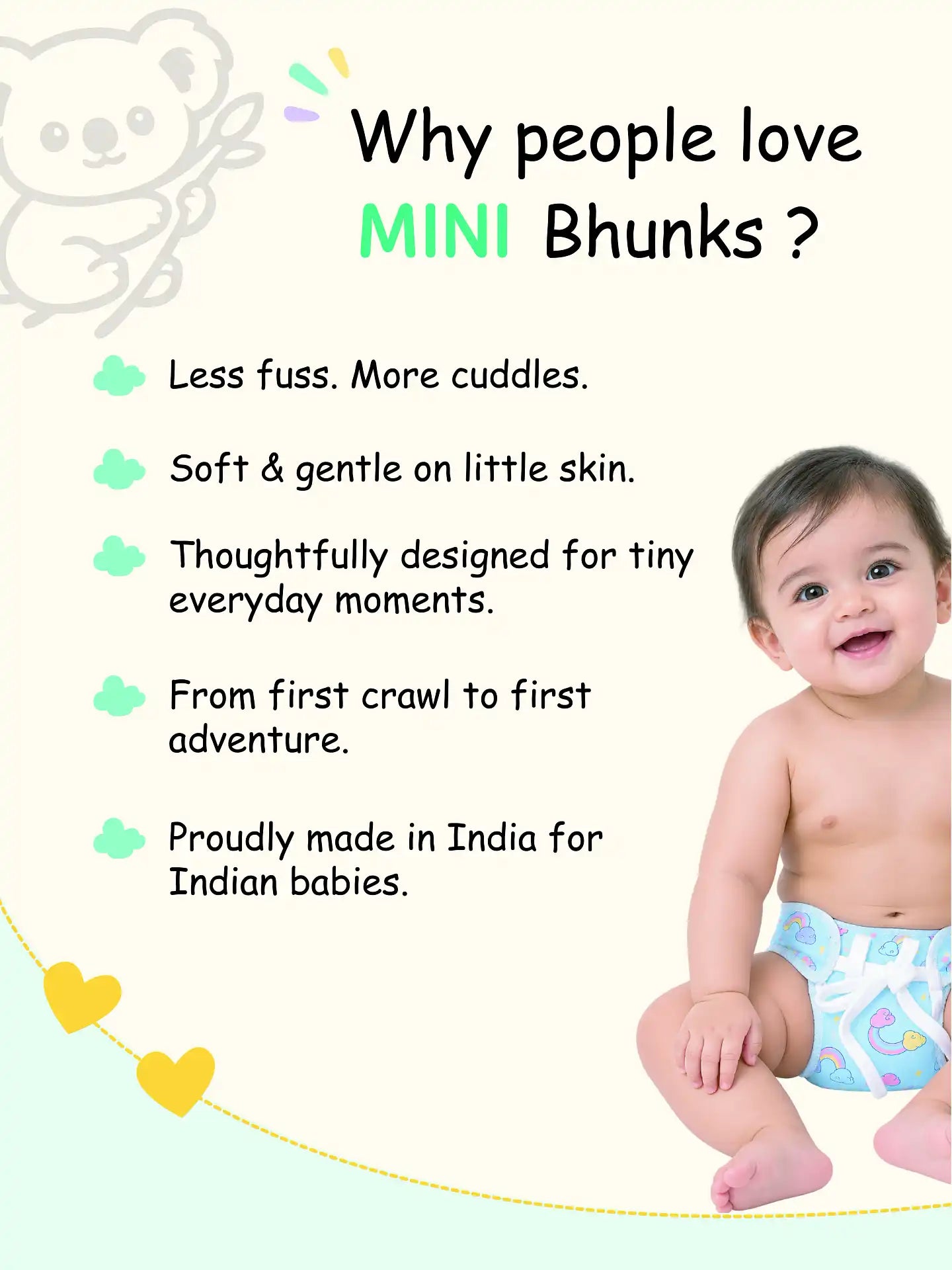 Wild & Whimsy - Mini Cloud Feel Dry Langot | Pack Of 2
